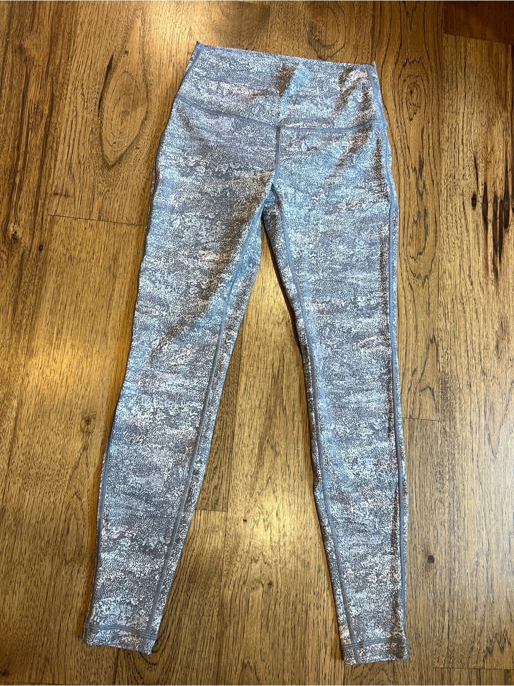 lululemon athletica Gray Marbled High-Rise Leggings